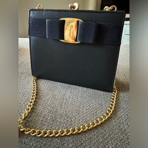 Salvatore Ferragamo Kisslock crossbody purse vintage style